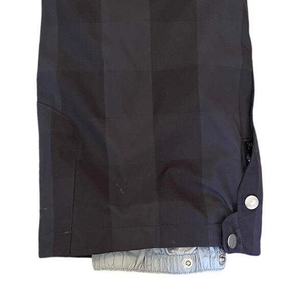 Marker Ski Snowboard Pants Womens 4 Rare Grey Checkerboard Plaid Print Insulated - Picture 3 of 15